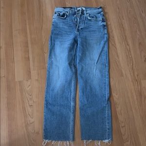 Re/ Done straight leg crop jeans - used like new!